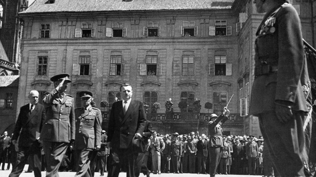 Nově zvolený prezident Klement Gottwald, 15. června 1948